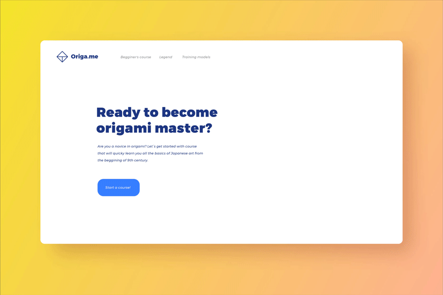 Origa.me - responzivní web