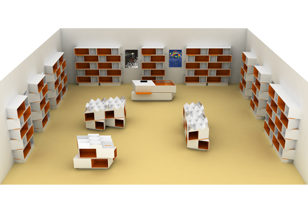 Interiér galerijní prodejny