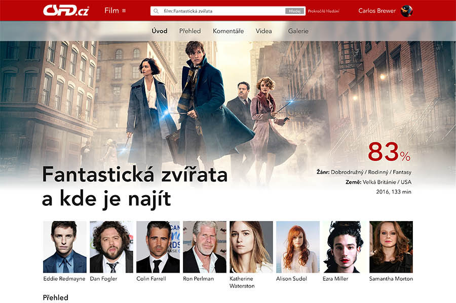 ČSFD.CZ – Redesign